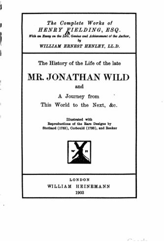 The History of The Life of The Late Mr. Jonathan Wild