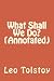 What Shall We Do? (Annotated)