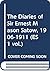 The Diaries of Sir Ernest Mason Satow, 1906-1911 by Ian Ruxton