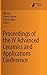 Proceedings of the IV Advanced Ceramics and Applications Conference