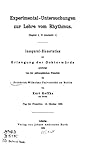 Experimental-Untersuchungen Zur Lehre Vom Rhythmus (German Edition)