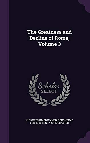 The Greatness and Decline of Rome, Volume 3 (Hardcover)