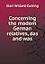 Concerning the modern Germa...