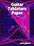 Guitar Tablature Paper