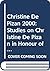 Christine de Pizan 2000: Studies on Christine de Pizan in Honour of Angus J. Kennedy (Faux Titre, 196)