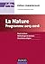 La Nature : Programme 2015-...