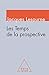 Les Temps de la prospective