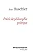 Précis de philosophie politique (HR.HERM.PHILO.) (French Edition)