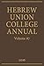 Hebrew Union College Annual Volume 87 by David H. Aaron