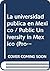 La universidad pública en México