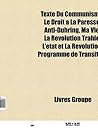 Texte Du Communisme: Ouvrage de Friedrich Engels, Ouvrage de Karl Marx, Le Droit a la Paresse, Le Capital, Anti-Duhring, Ma Vie Texte Du Communisme: Ouvrage de Friedrich Engels, Ouvrage de Karl Marx, Le Droit a la Paresse, Le Capital, Anti-Duhring, Ma Vie