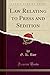 Law Relating to Press and S...