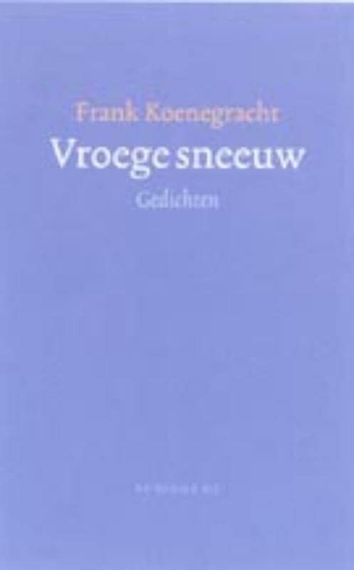 Vroege sneeuw (Hardcover)