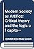 Modern Society as Artifice:...