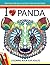 I love Panda Coloring Book for Adult
