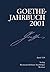 Goethe Jahrbuch: Band 118/2001