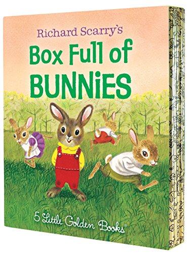 Richard Scarry's Box Full of Bunnies: The Bunny Book; I Am a Bunny; Just for Fun; Naughty Bunny; Polite Elephant (Little Golden Book)