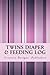 Twins Diaper & Feeding Log by Creative Designs Publishers