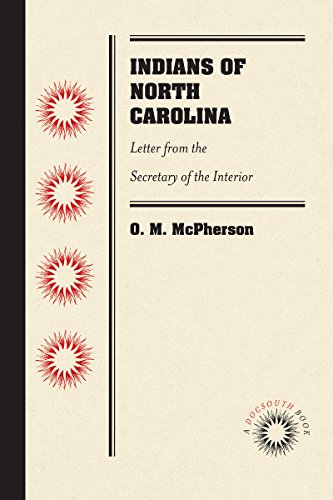 Indians of North Carolina: Letter from the Secretary of the Interior (Paperback)