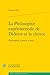 La Philosophie Experimentale de Diderot Et La Chimie: Philosophie, Sciences Et Arts (Histoire Et Philosophie Des Sciences) (French Edition)