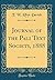 Journal of the Pali Text Society, 1888 (Classic Reprint)