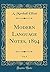 Modern Language Notes, 1894, Vol. 9 (Classic Reprint)
