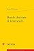 Bande Dessinee Et Litterature (Etudes De Litterature Des Xxe ... by Jacques Durrenmatt