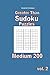 Greater Than Sudoku Puzzles...