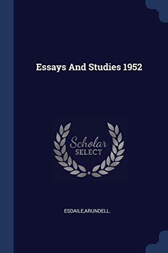 Essays And Studies 1952 (Paperback)