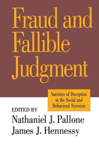Fraud and Fallible Judgement: Deception in the Social and Behavioural Sciences (Hardcover)