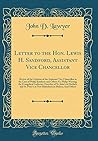 Letter to the Hon. Lewis H. Sandford, Assistant Vice Chancellor: Review of the Opinion of the Assistant Vice Chancellor in the Case of Philip Kniskern ... of St. John's at Durlach, and St. Peter