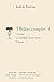 Theatre Complet - Tome IV: ...