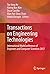 Transactions on Engineering Technologies: International MultiConference of Engineers and Computer Scientists 2017