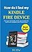 How Do I Find My Kindle Fir...
