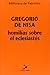 Homilías sobre el Eclesiastés by Gregorio de Nisa