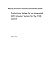 Preliminary Sizings for an ...