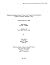 Numerical Modeling Studies ...