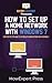 How To Set Up a Home Networ...