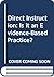 Direct Instruction: Is it an Evidence-Based Practice?