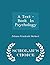 A Text -Book In Psychology - Scholar's Choice Edition