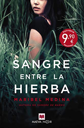 Portada de Sangre entre la hierba, de Maribel Medina