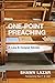 One-Point Preaching: A Law ...