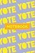 Notebook: Yote Yellow Orange Typography Meme Pattern