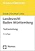 Landesrecht Baden-wurttemberg: Textsammlung - Rechtsstand (German Edition)