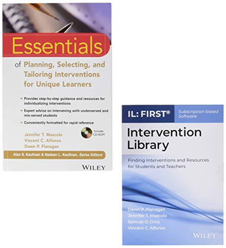 Essentials of Planning, Selecting, and Tailoring Interventions, with Intervention Library (FIRST) v1.0 Access Card Set (Essentials of Psychological Assessment)