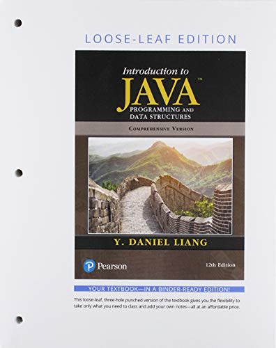 Introduction to Java Programming and Data Structures, Comprehensive Version (Unbound)