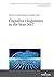 Cognitive Linguistics in the Year 2017