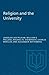 Religion and the University