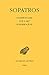 Sopatros. Commentaire Sur L'art D'hermogene (Bude Sopatros, 548) by Michel Patillon