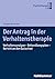 Der Antrag in Der Verhaltenstherapie by Jurgen Brunner